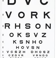 Sloan Letter Visuskaart – 6 meter