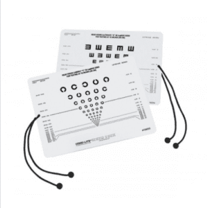 landolt c tumbling e 40 cm near distance vision chart