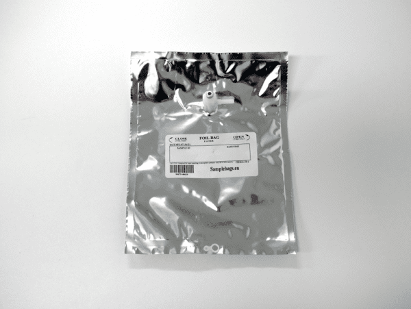 Multi Foil Sample bag with PP fitting