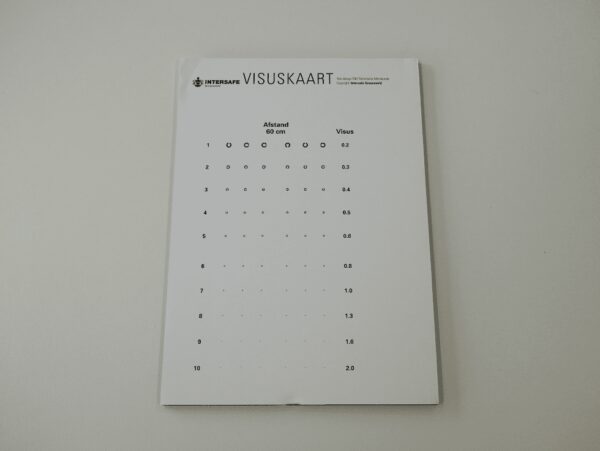 visuskaart 40-60 cm fits indicator 2