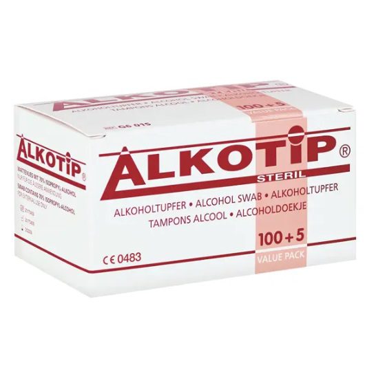 Alkotip Alkoholtücher 90 mm x 110 mm (100 Stück)