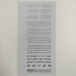 reading chart spanish